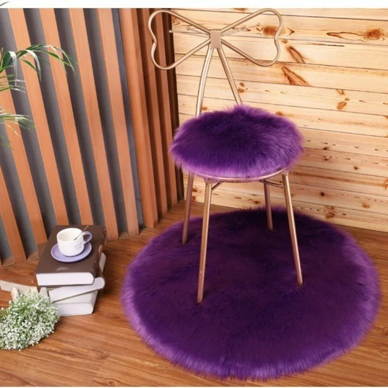 Herzförmiger Teppich Weicher Kunstschaffell Pelzbereich Teppiche für zu  Hause Sofa Fußmatte Plüsch