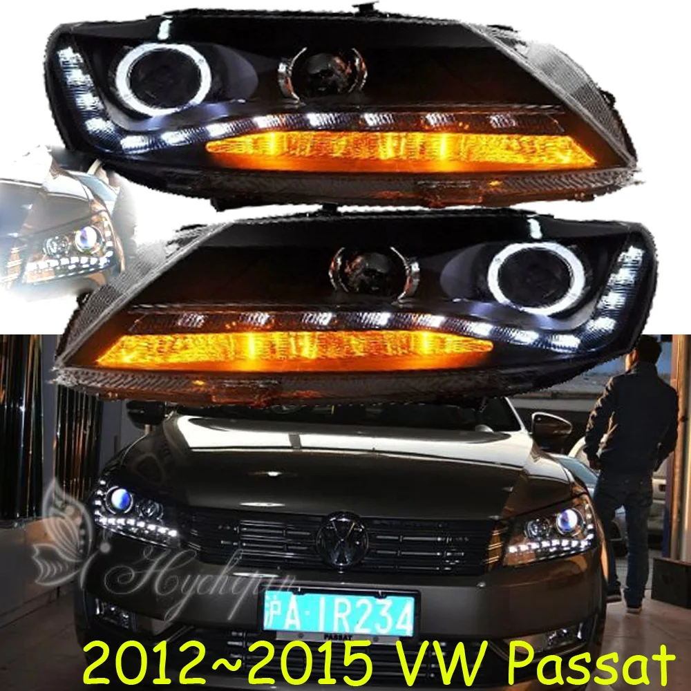 

2pcs tuning cars Headlight For Passat B7 Headlights HID DRL Running lights Bi-Xenon Beam passat Fog lights magotan Auto