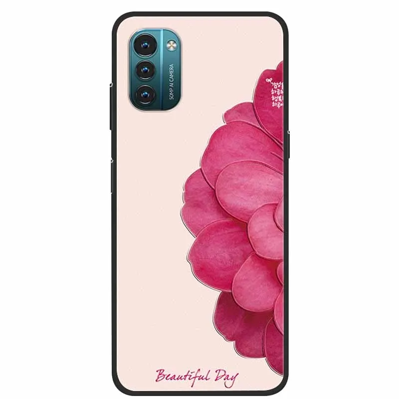 3D Flower Embossed Soft Silicone Protective Phone Case - Stylish Bumper Cover