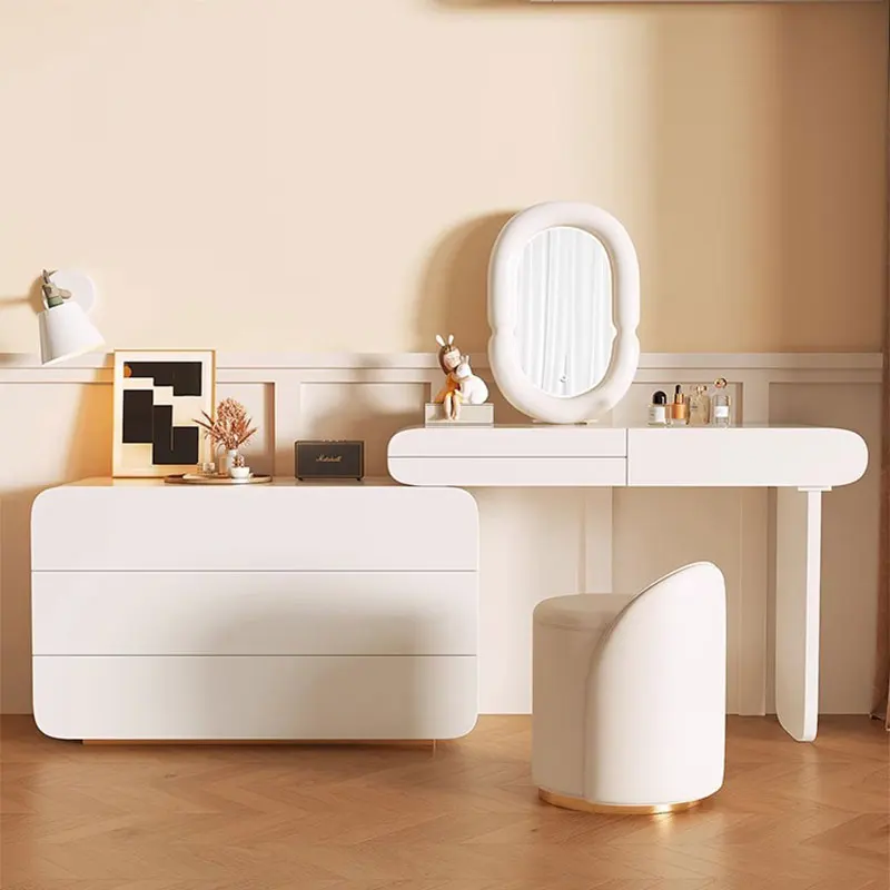 

Organizer Drawers Dressing Table Minimal Study Mirror Vanity Dressing Table White Modern Penteadeiras De Maquiagem Furniture
