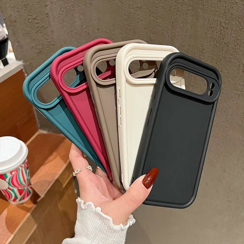 Shockproof Solid Color Soft TPU Silicone Phone Case