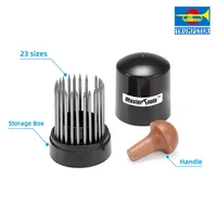 Hobby model building tools Miniature rivet punch maker 0.25-1.35mm 23 sizes For Model DIY detail adding tool 2
