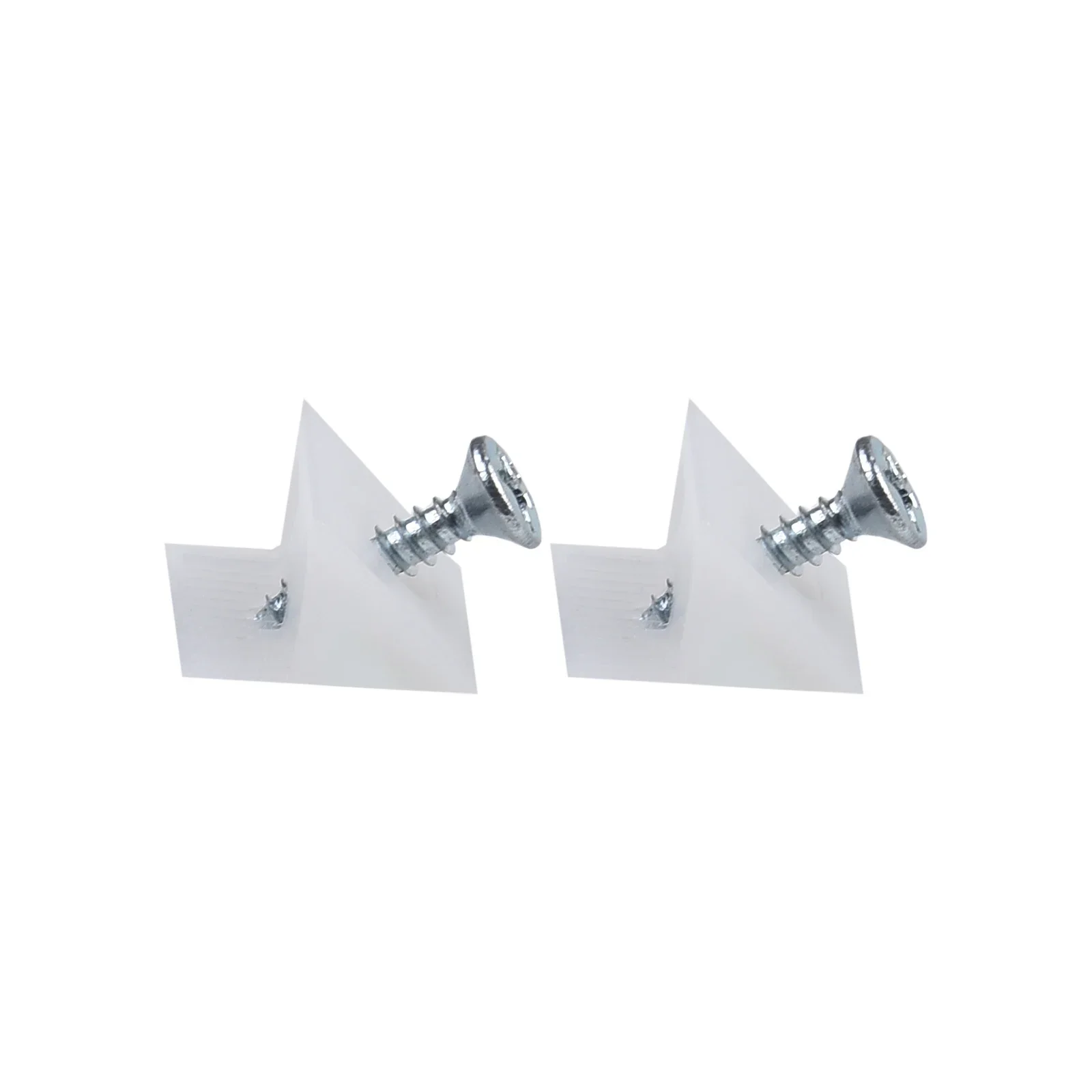 100 Pcs Furniture Mending Wedges Drawer Bottom Sagging Repair Fix Plastic Corner Bracket With Self-tapping Screws