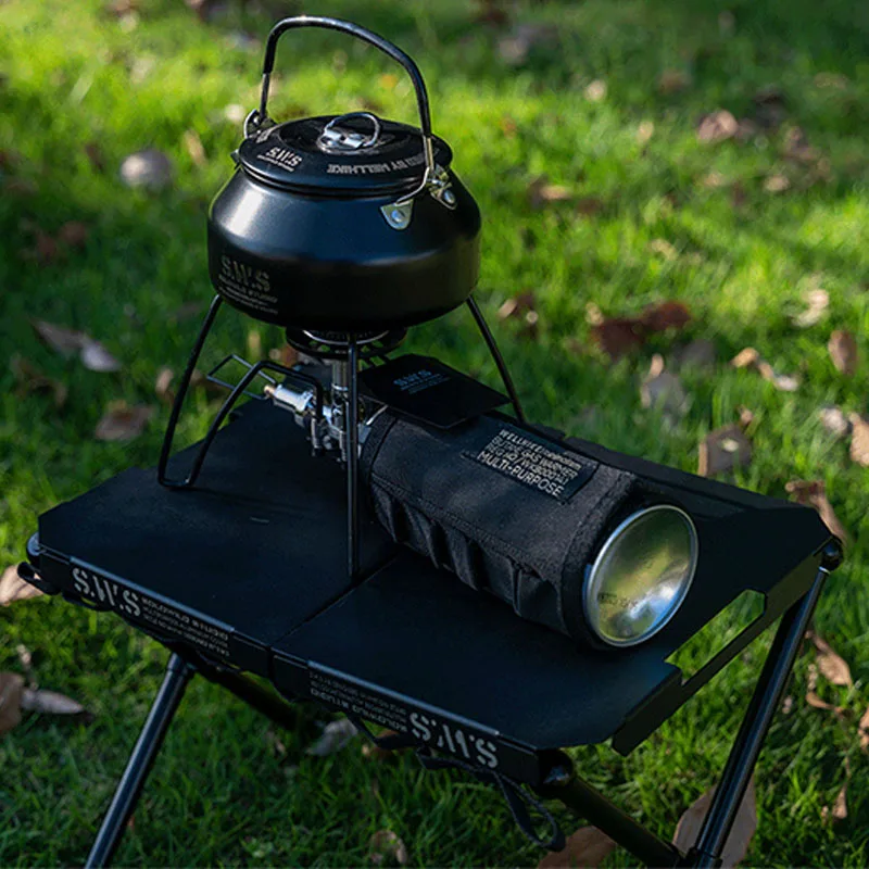 WELLHIKE Tactical Mat Folding Camping Portable Lightweight Aluminum Tactical Fishing Stool Mini Table Outdoor