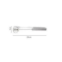 Premium 304 Stainless Steel Self-Turning Egg Whisk and Hand Mixer (M)