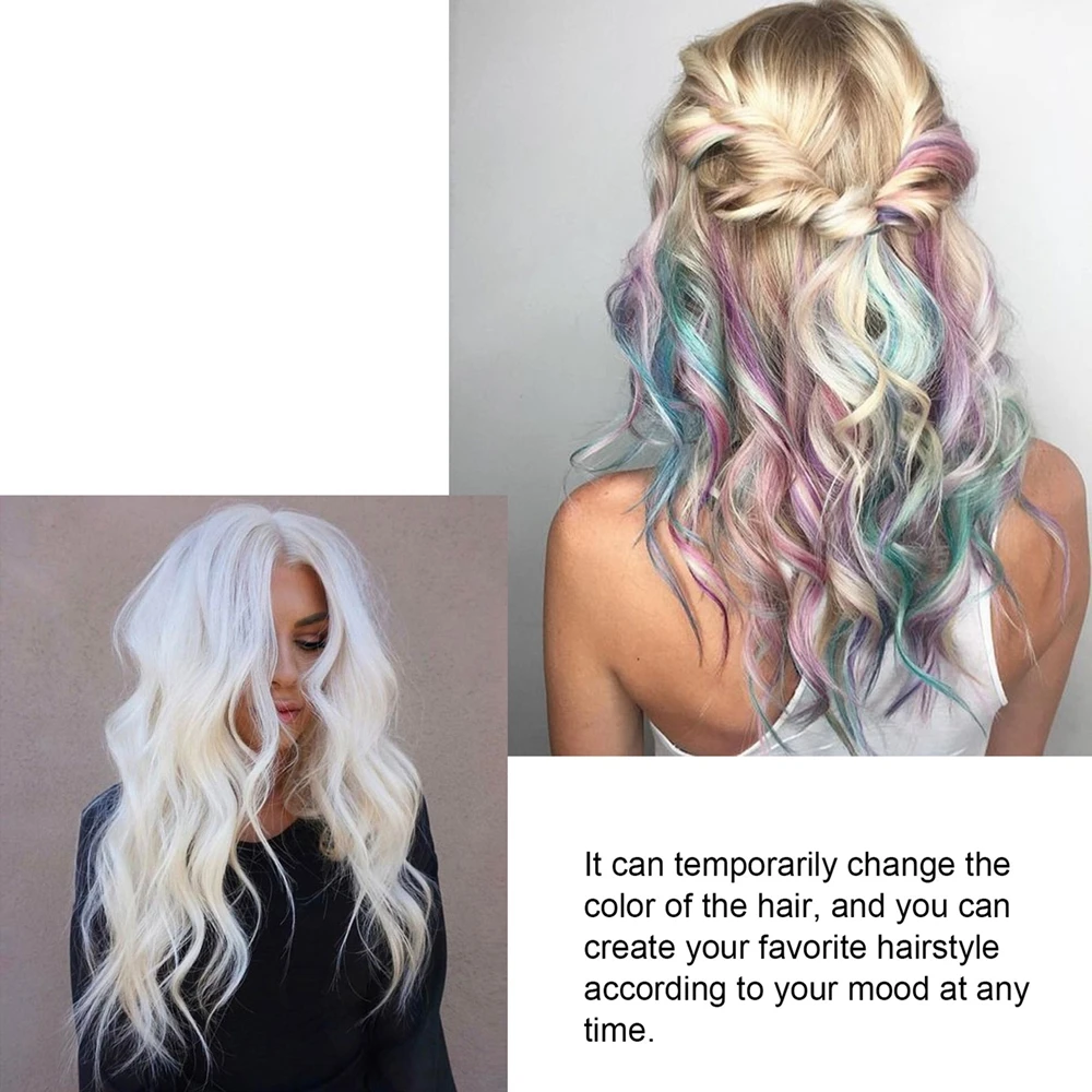 Description Picture 4 of item4Pcs X 30g Party Temporary Hair Dye Wax Modelling Easy to Color Cosplay Convenient Styling Beauty Health Maquiagem Safe No Toxic