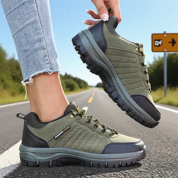 أحذية تسلق الجبال للربيع والخريف موضة المرأة حذاء المشي لمسافات طويلة 2025 مريحة عدم الانزلاق توسيد المشي أحذية رياضية نسائية 6