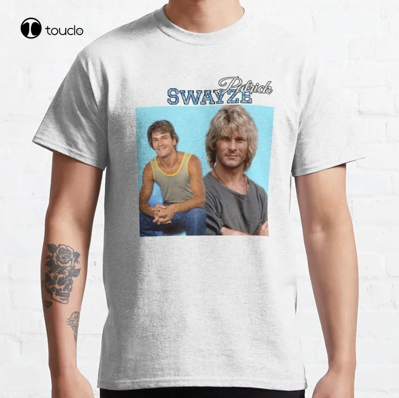 

Классическая Футболка Патрик Swayze, хлопковая футболка унисекс, индивидуальная футболка для подростков, Футболки унисекс с цифровой печатью, женские рубашки, женская футболка