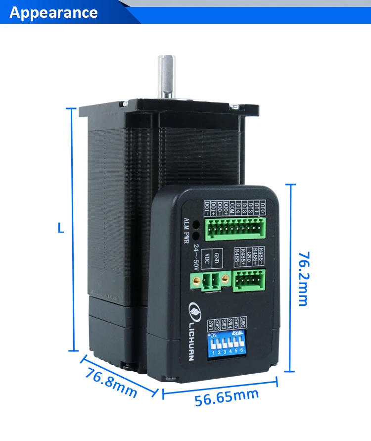 Description Picture 3 of itemLichuan 1N.m/2N.m/3N.m Integrated Stepping Motor 36V 4A 1000PPR 2Phase Nema23 Closed Loop Stepper Motors Driver for CNC&Robot