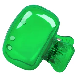 Toothbrush Head Covers - Durable Travel Protector Caps in Color Combo (Green)