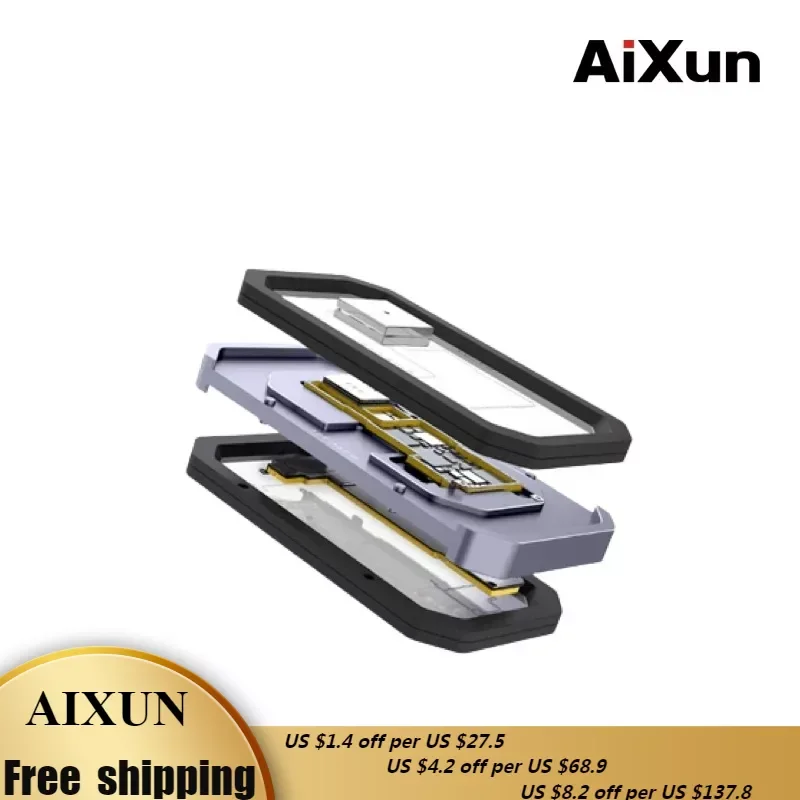 

AIXUN Z13 BGA Reballing Stencil Platform For iPhone 13 13mini 13Pro Max Motherboard Middle Layer Planting Tin Solder Template