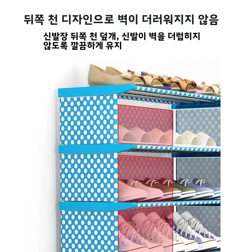 경제적인 다층형 현관 신발장 심플 디자인 실내 수납 정리함 방진 소형 신발 스탠드 홈데코 소품