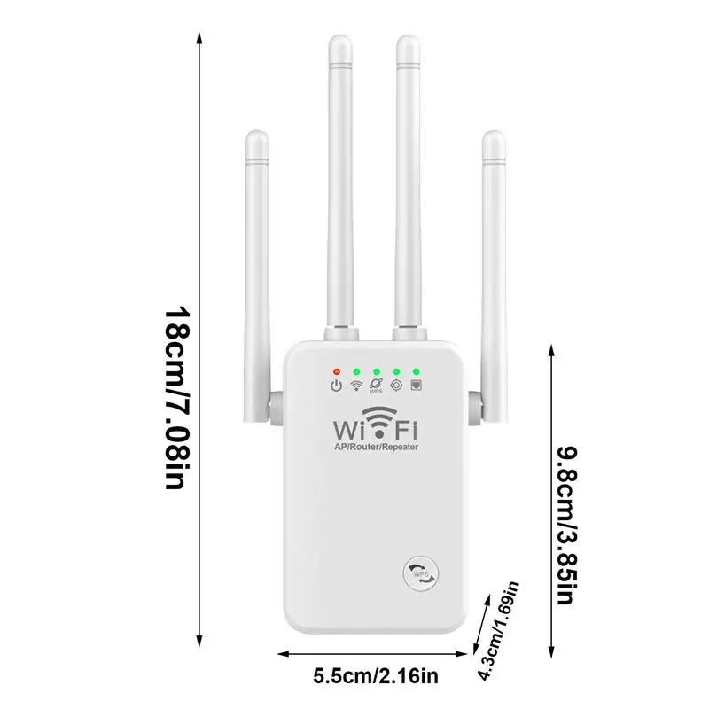 Интернет-усилитель дальнего действия, усилитель сигнала Wi-Fi, ретранслятор для автоматического подключения к беспроводному интернету, усилитель сигнала, аксессуар (art.: 3920c2fc3a2da) - 3920c2fc3a2da