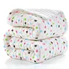 12 Layers Muslin Cotton 110X110CM Baby Blanket Super Thick Newborn Swaddling Autumn Baby Swaddle Bedding Quilt Receiving Blanket 5