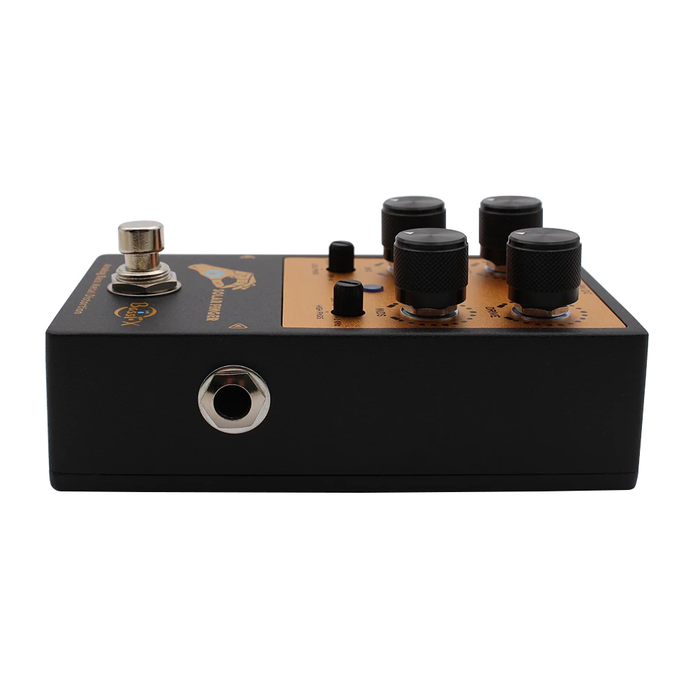 Fanmuzk Analog Bass Metal Distortion Effect Pedal for Electric Bass with Low pass and High pass Control 