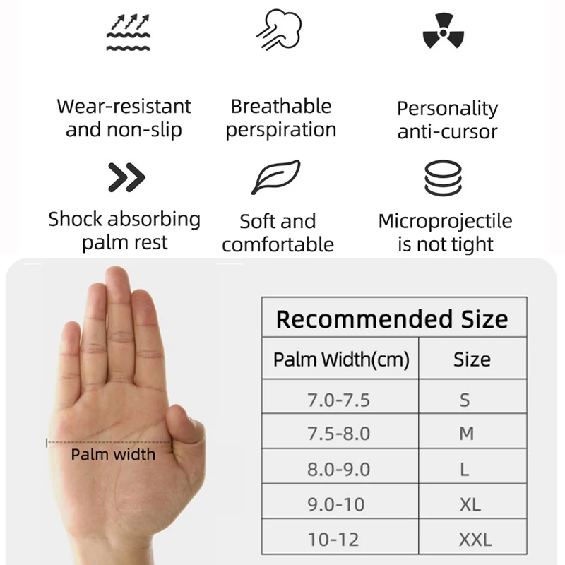 ROCKBROS Cycling Gloves Half Finger Shockproof Breathable Gloves MTB Mountain Bicycle Sports Gloves Men Women Cycling Equipment 6