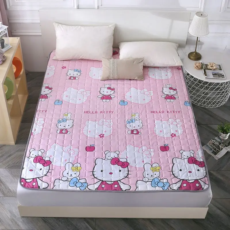 

Hello Kitty Cartoon Anime Mattress Mattress Four Seasons Anti-slip Bed Pad Tatami Anti-Slip Pad Girls Mattress