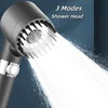 High Pressurized Filter Shower Head 3-mode Adjustable Spray With Massage Brush Rain Faucet Shower Set Bathroom Accessory 1