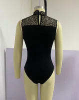 Kimberly Lace Patchwork Round Neck Bodysuit 4