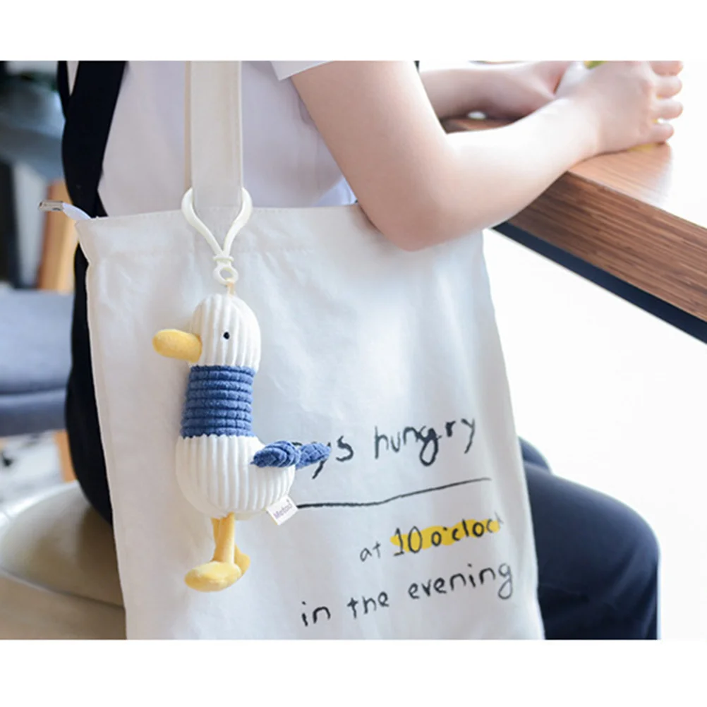 Plush Key Ring Seagull Keychain Rings Hanging Pendant Fob Cartoon Cell Phone Rabbit