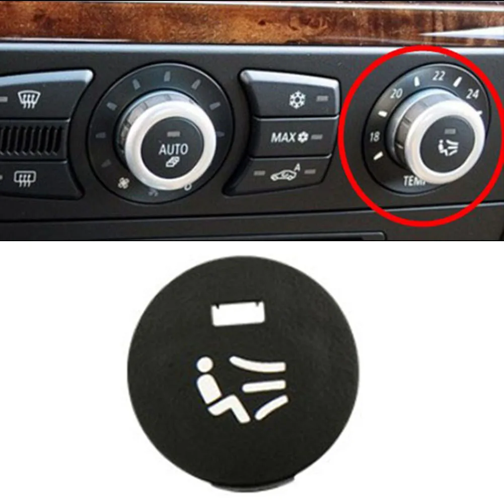 

For BMW E60 E61 5-Series Switch Button Front Plastic Switch Button AC Wind Pattern Black Center Right Dirt-resistant