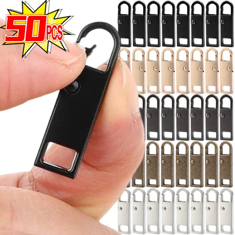 Metal Zipper Slider Puller - Detachable Instant Repair Kit for Clothing, Luggage, and Purses