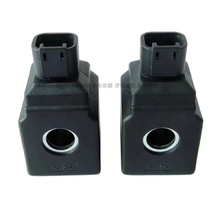 Excavator Accessories Two Pin for JCB Coil Pilot Safety Lock Rotating Solenoid Valve Coil Internal Diameter 13mm, Height 38mm