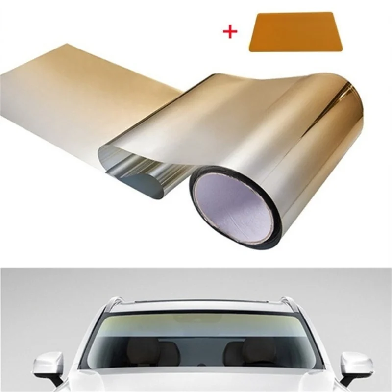 1 Roll Waterproof Car Windscreen Solar Film Heat Insulation Sun Shade Film Gradient Colorful Decoration Sticker Car Accessories images - 6