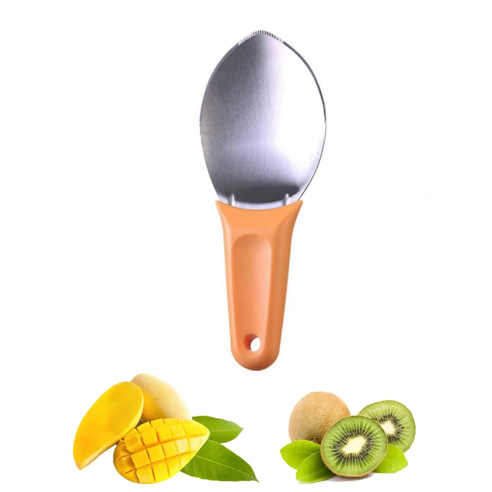 Mango Slicer Cutting Tool, Mango Splitter Dragon Fruit Peeler ,Watermelon Cutter with Non-Slip Handle Kitchen Tools