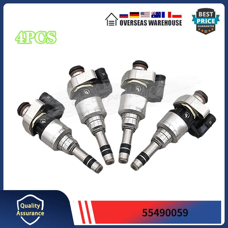 

4PCS Fuel injector Fits For 2016-2019 Buick Cascada 1.6L L4 55490059