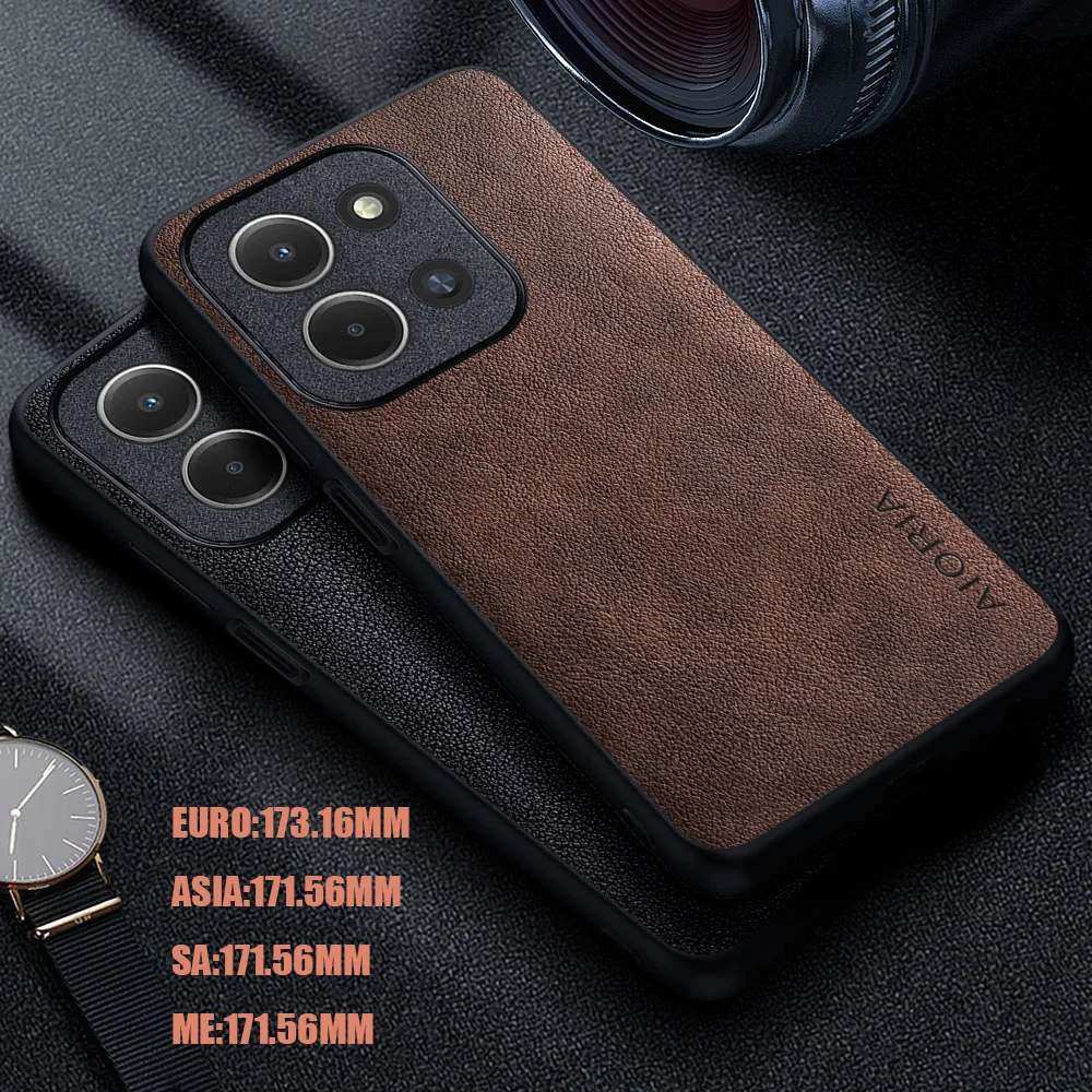Deluxe Retro Business Style Solid Leather Phone Case Cover