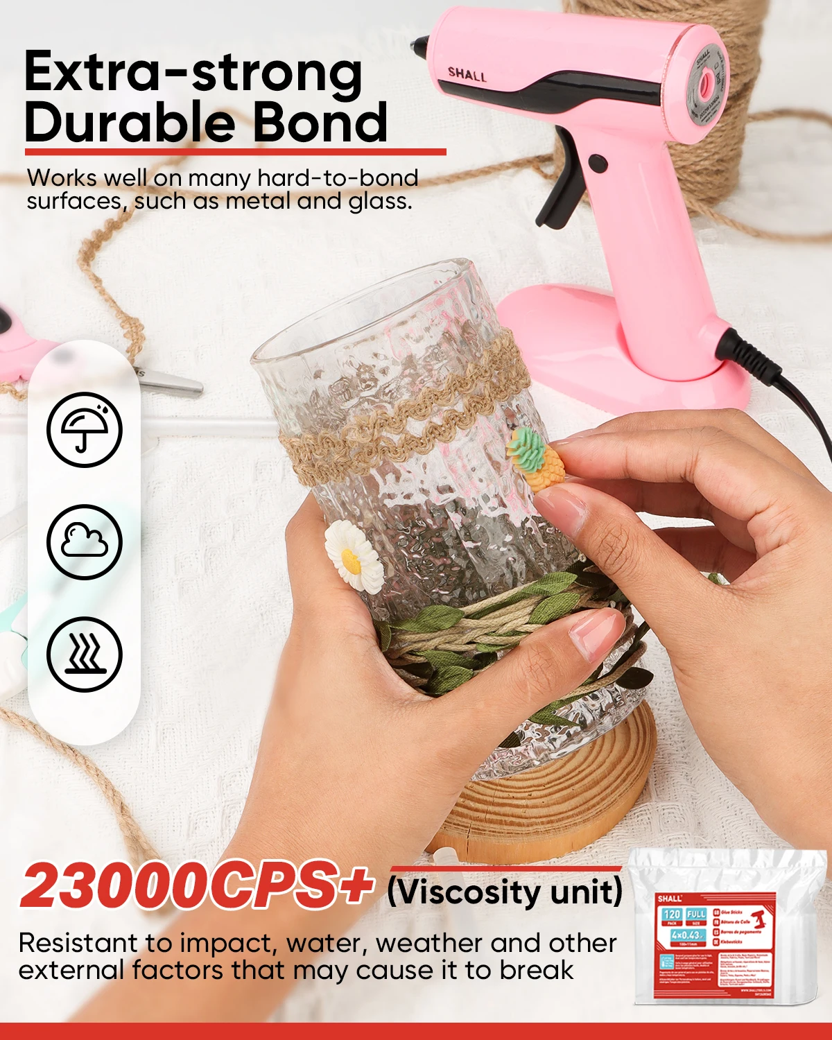 풀 사이즈 투명 핫멜트 글루건 스틱, 긴 120 팩, 11mm 직경 x 100mm, 어린이 및 성인용 DIY 아트 공예