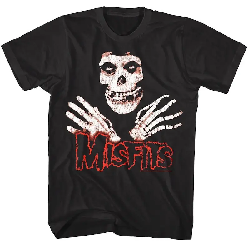 

MISFITS T-Shirt Crossed Arms Fiend Punk Rock Music Band Merch Concert Tour