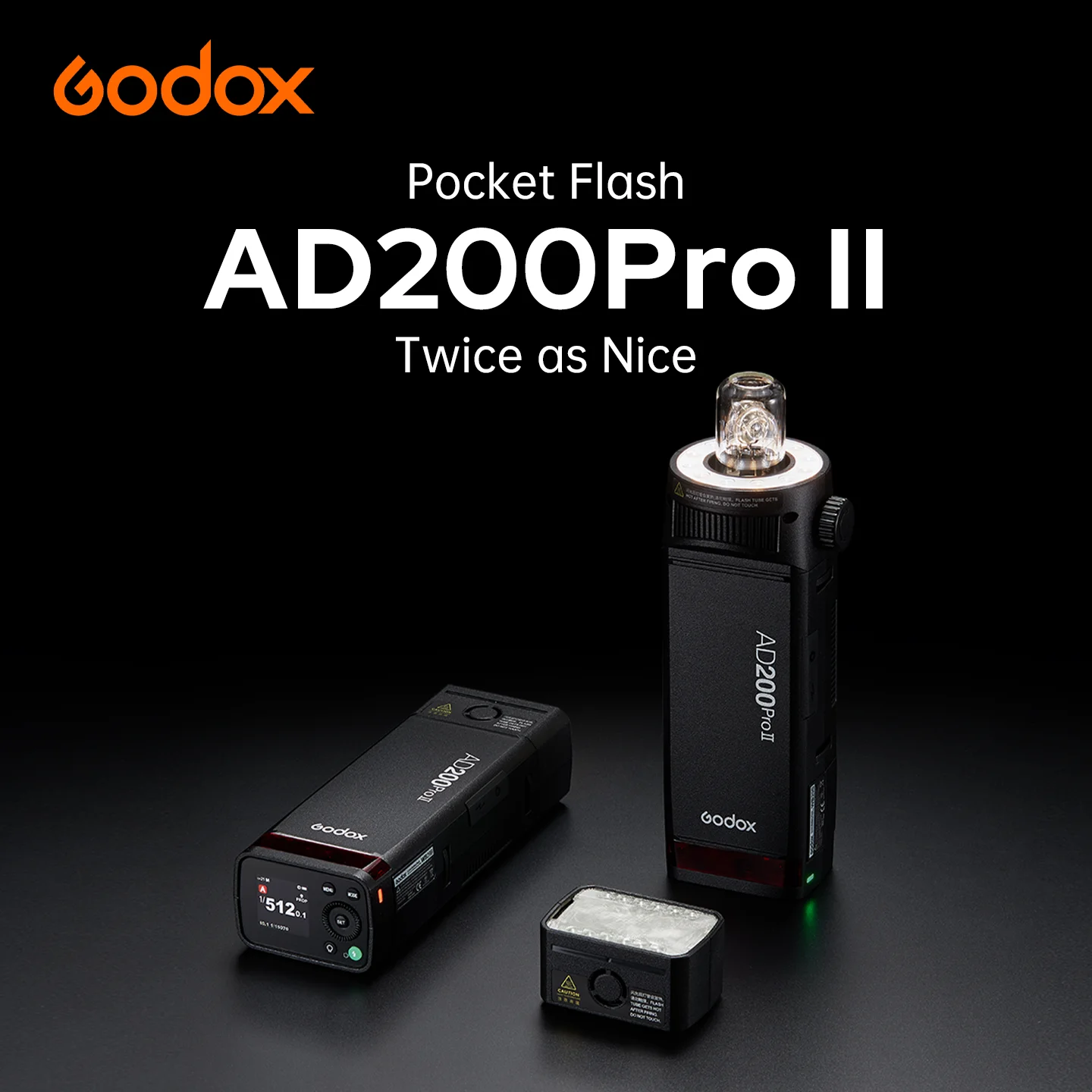 고독스 AD200ProII TTL 2.4G 야외 플래시 무선 카메라 포켓 플래시 니콘 캐논 후지 올림푸스 호환