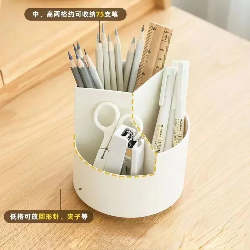 360° Rotating Makeup Brush Holder Large Capacity Cosmet Storag Box Makeup Organiser Lipsticks Container Vanity Organizer Bucket 4