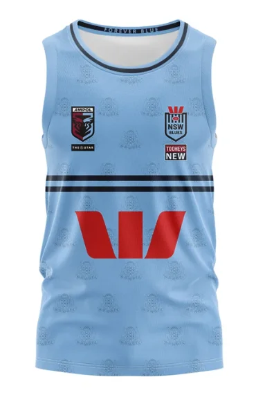 NSW Blues State Of Origin WOMENS HOME RUGBY WOMENS JERSEY size S--3XL Print name and number