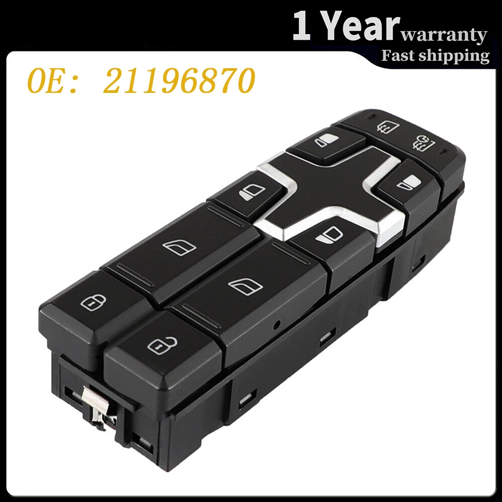 

Передний левый боковой Электрический главный выключатель стеклоподъемника кнопка управления для Volvo Trucks FH FM Series автозапчасти 21196870