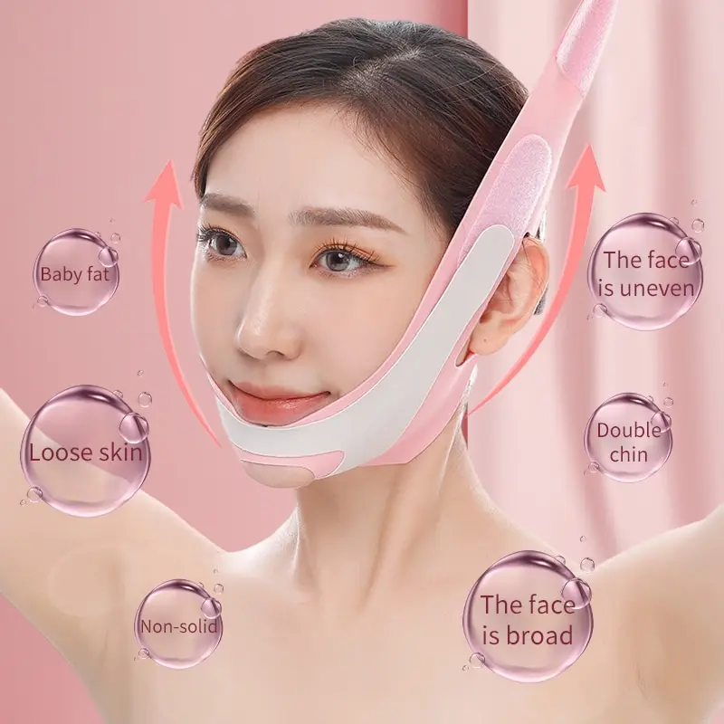 Face Shaping Bandage 1 PCS TPU Mandibular Elastic Band Facial Care Tool Facial Bandage Lifting Sleep Small V Face Mask To Remove Double Chin