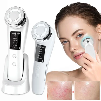 Masseur Facial à radiofréquence RF EMS, Machine de Lifting du visage à microcourant haute fréquence, dispositif de rajeunissement de la peau