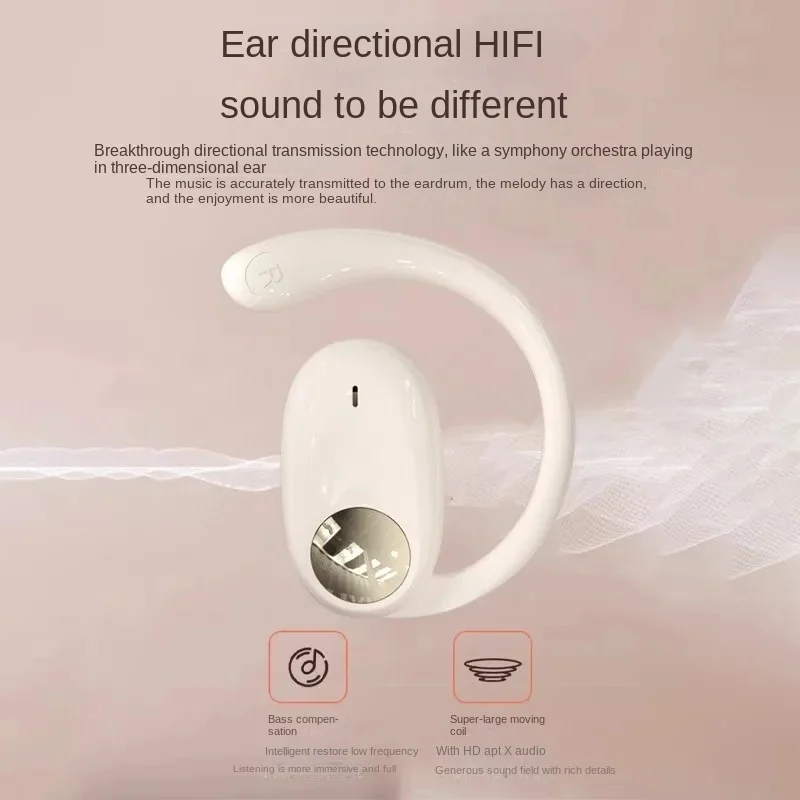 Hanging Ear Bluetooth Headset High Sound Quality Wear Comfortable Long Life Digital Display Anti-Leakage Sound Bluetooth Headset