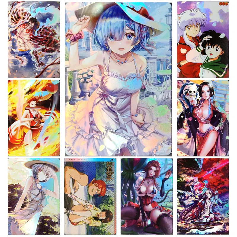 

DIY Card Goddess Story Rem Hancock Anime characters Bronzing collection Game cards Christmas Birthday gifts Children's toys