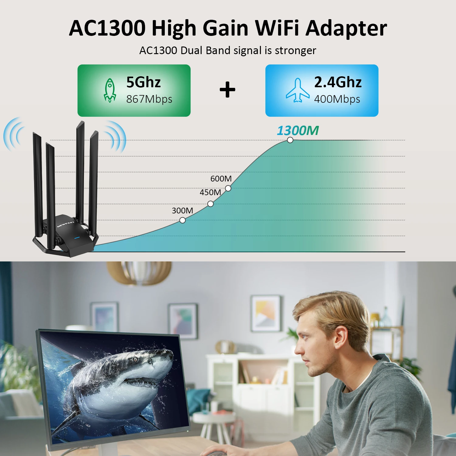 Lot De 2 Câbles USB Carte Interne Pour Adaptateur WIFI PC - Neufs, USB 2.0