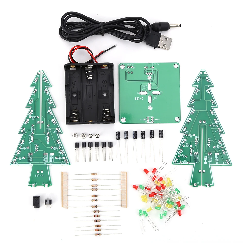 One Holiday Way Alberi Di Natale LED Da Tavolo 39,9 Cm – Set 3 Pezzi (Rosa, Blu, Verde Pastello) - 4