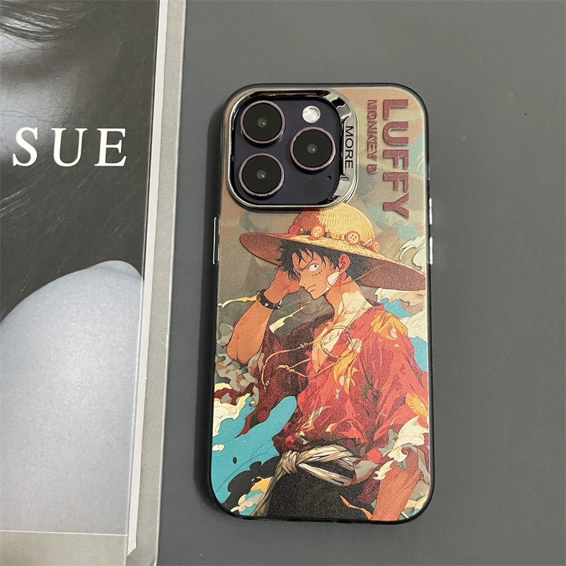 Luffy　iPhone 12 Pro NEW! One Piece Luffy Iphone case, Anime case for iPhone 15