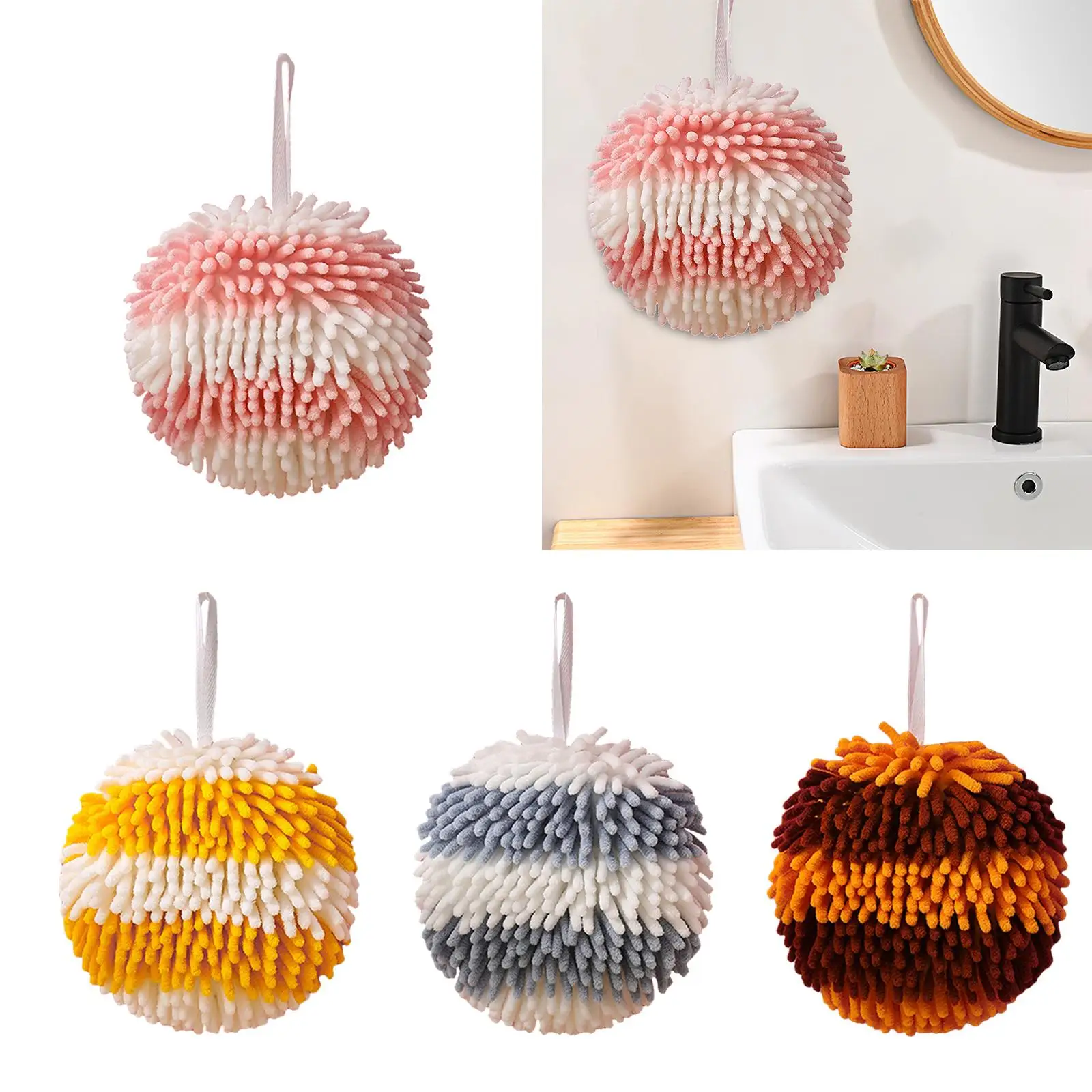 Towel, reusable towels fuzzy ball towels for shower toilet bathroom washroom