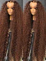 Deep Curly Chocolate Brown Lace Wig