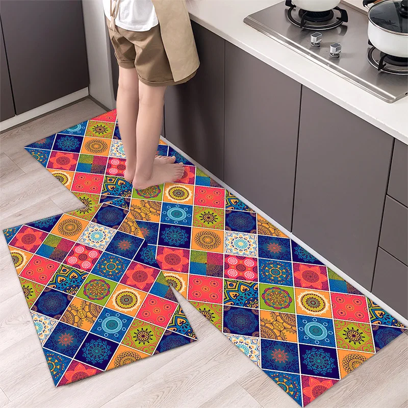 Kitchen Mat Absorbent Non Skid Waterproof Wipeable Comfort Standing