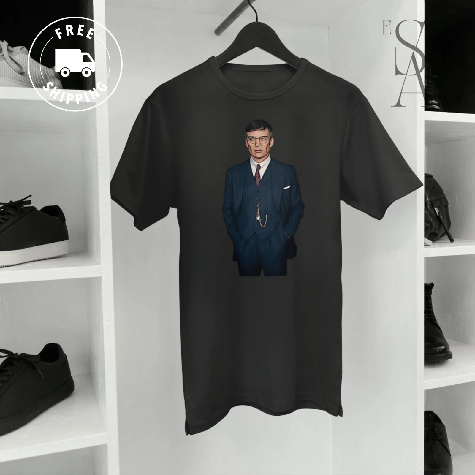 

Cillian Murphy Artistic Simple Unisex Cotton T-Shirt Gift Women Men Shirt