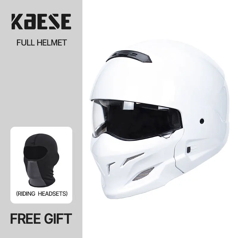  Cascos de motocicleta, casco modular abatible de cara completa,  cascos de moto de nieve para hombres y mujeres con doble visera, casco de  motocicleta integrado modular DOT/ECE, certificado F, 2XL =