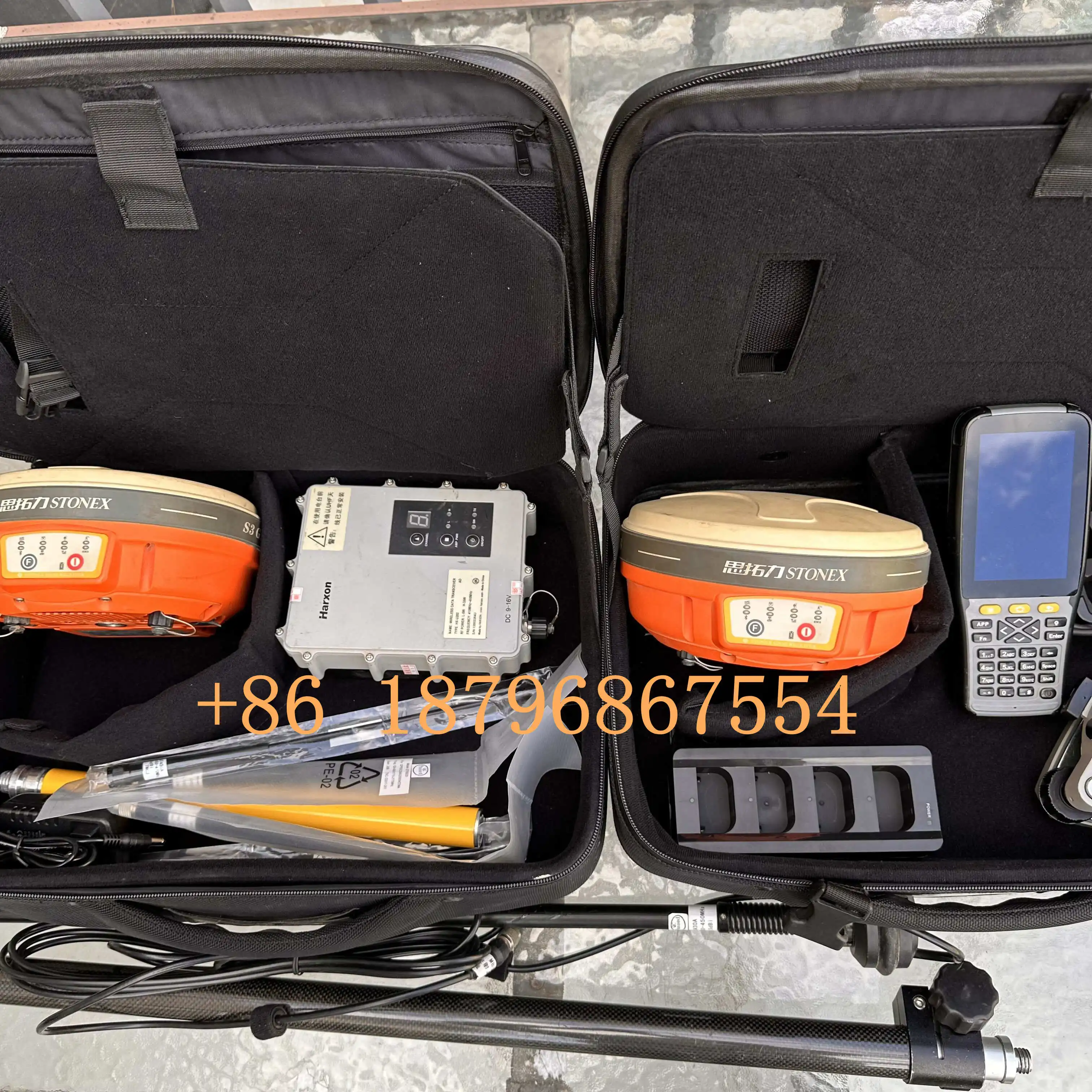 Used Second Hand Stonex S3 Base And Rover Complete Set Rtk Gps Gnss Receiver Dgps Differential Receptor